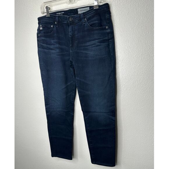 AG Adriano Dark Wash Whiskered The Prima Ankle Cigarette Ankle Jean 30R - Picture 2 of 13